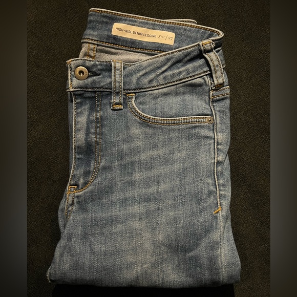 Anthropologie Pilcro High-Rise Ankle Denim Leggings - Picture 2 of 9